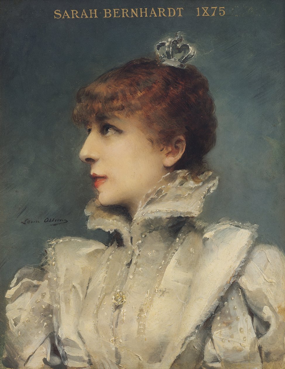 Sarah Bernhardt (1844-1923) 1875 av Louise Abbéma