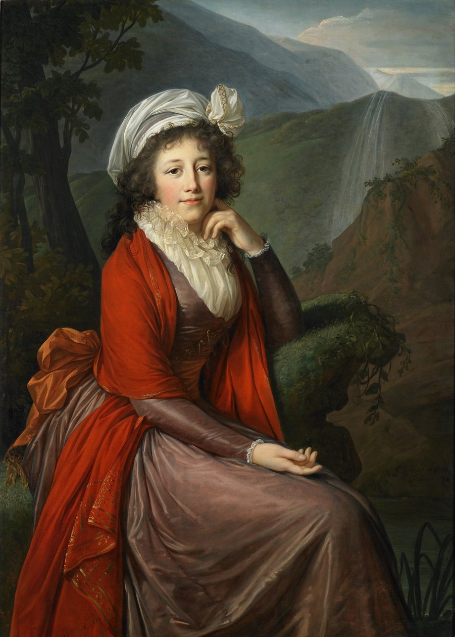 Portrett av grevinne Maria Theresia Bucquoi av Elisabeth Louise Vigee Lebrun