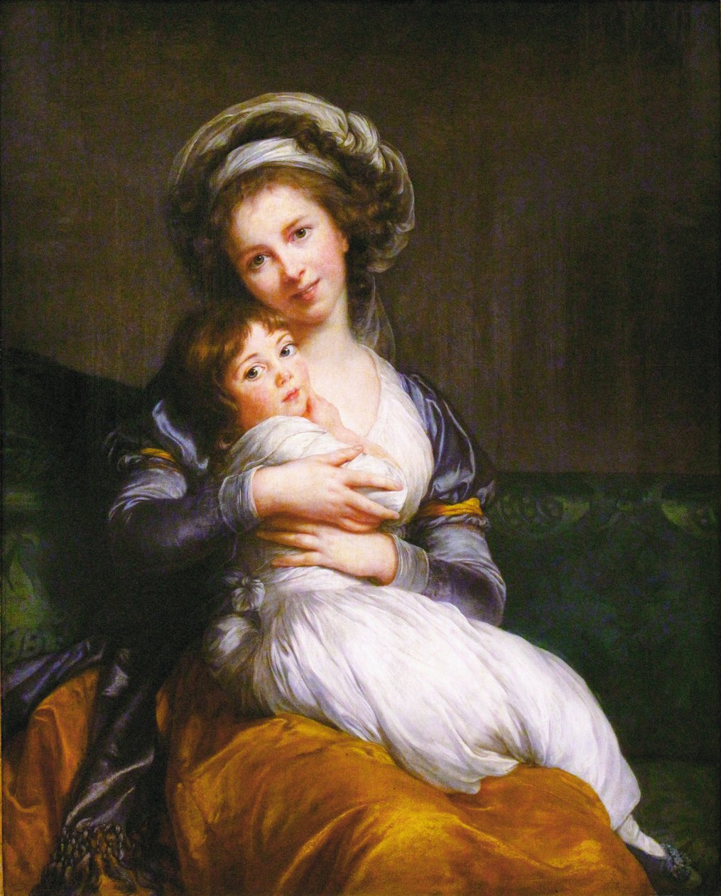 Madame Vigee-Lebrun og datteren hennes, Jeanne Lucia (Julie) av Elisabeth Louise Vigee Lebrun