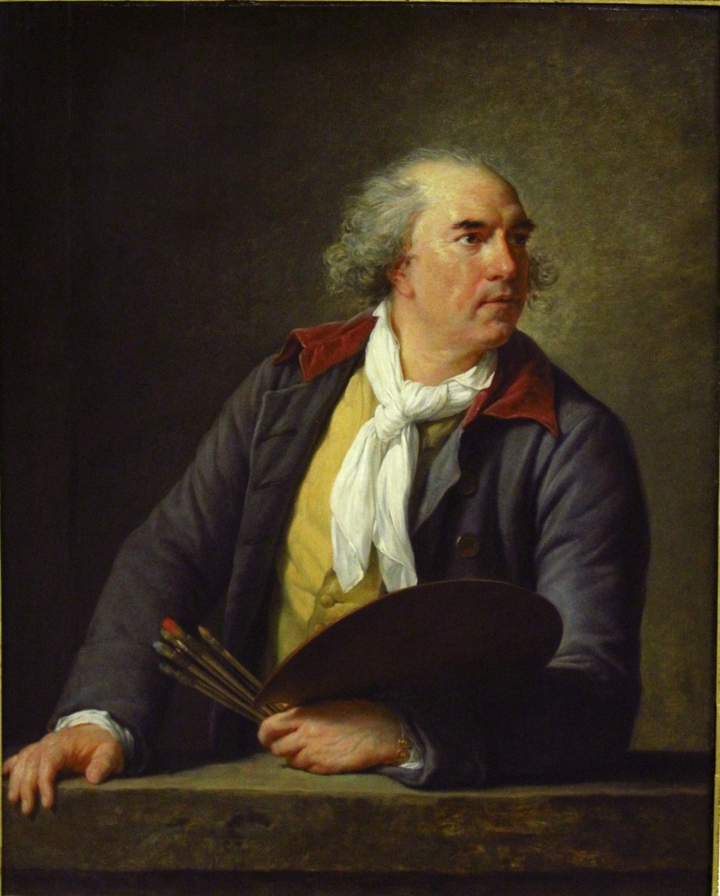 Portrett av Hubert Robert (1733-1808), fransk maler av Elisabeth Louise Vigee Lebrun