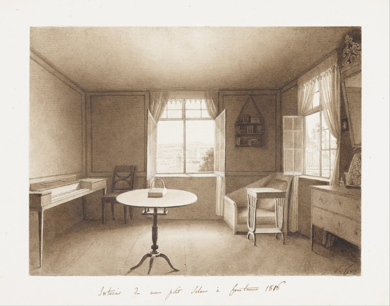 Kunstnerens tegnestue ved Bodensjøen av Louise Cochelet