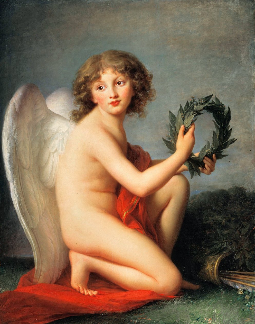 Henryk Lubomirski 1777-1850 som Genius of Fame, 1789. av Elisabeth Louise Vigee Lebrun