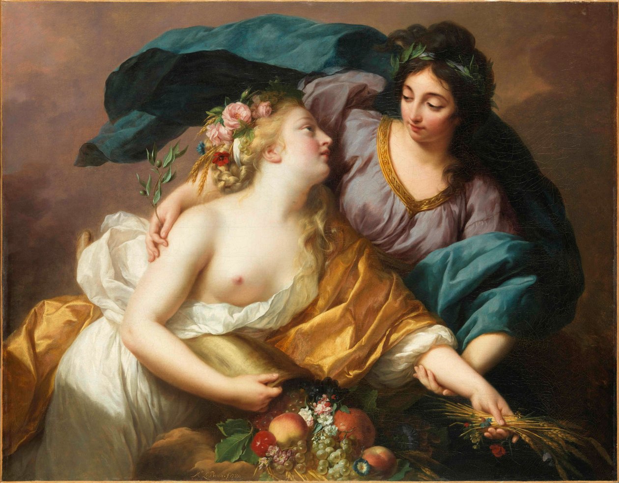 Peace Bringing Back Abundance Peace Bringing Back Abundance, 1780. av Elisabeth Louise Vigee Lebrun