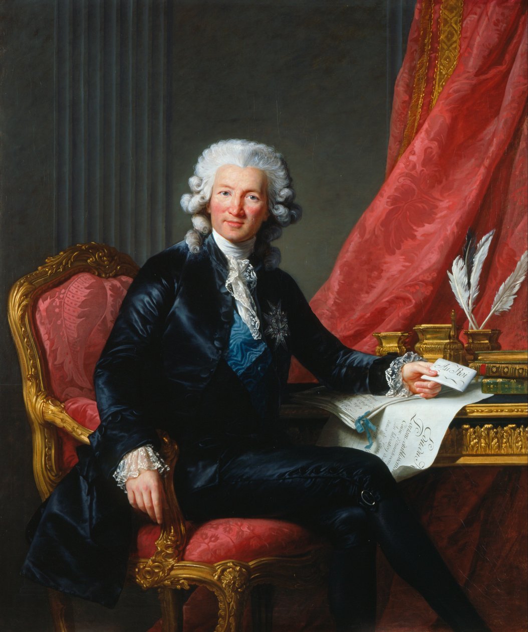 Portrett av Charles-Alexandre de Calonne 1734-1802, 1784. av Elisabeth Louise Vigee Lebrun