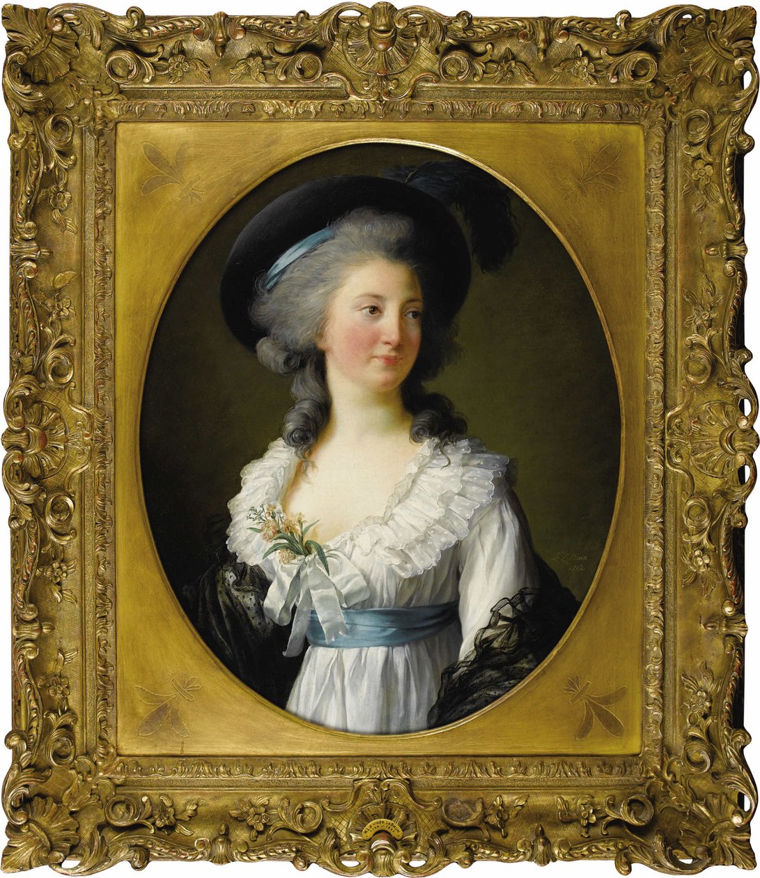 Portrett av Madame de Moreton grevinne av Chabrillan, 1782. av Elisabeth Louise Vigee Lebrun