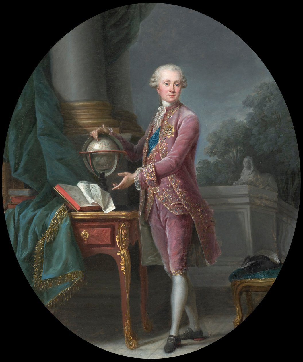 Portrett av prins Karl Heinrich von Nassau-Siegen 1743-1808, 1776. av Elisabeth Louise Vigee Lebrun