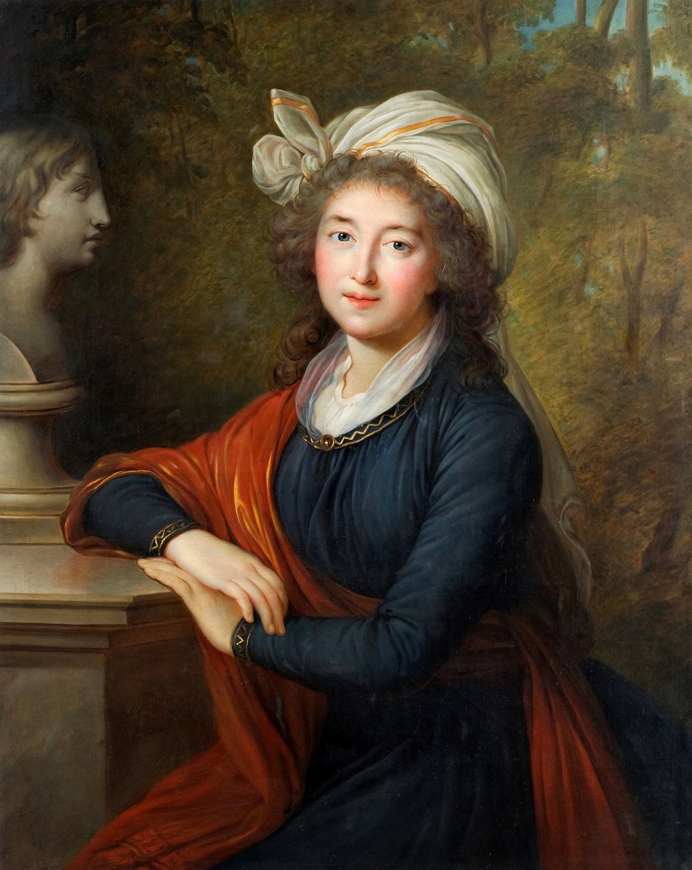 Portrett av prinsesse Elzbieta Izabela Lubomirska, født grevinne Czartoryska 1736-1816, 1793. av Elisabeth Louise Vigee Lebrun