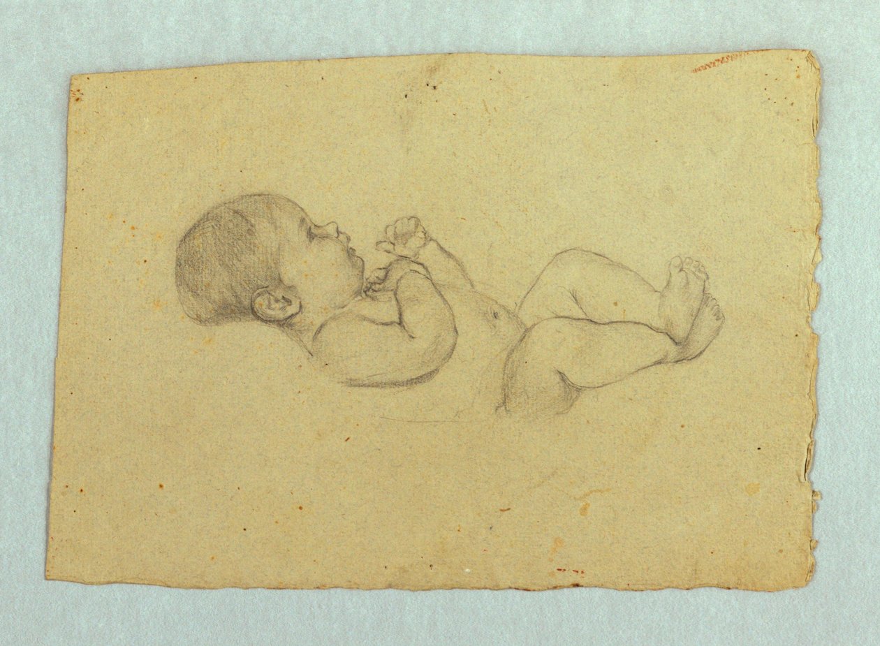 Studie av en baby av Louise Howland King Cox