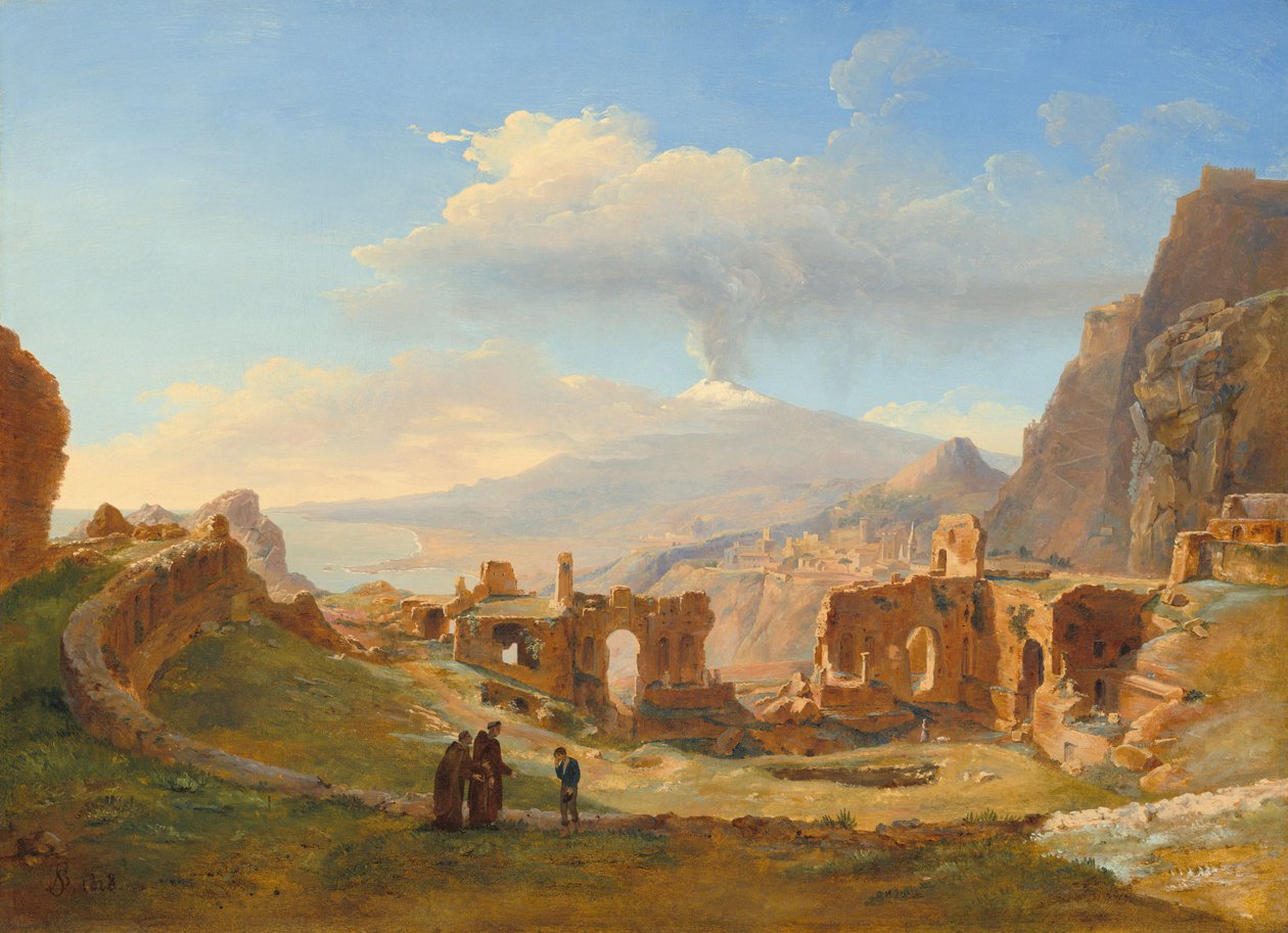 Det romerske teateret i Taormina av Louise Josephine Sarazin de Belmont