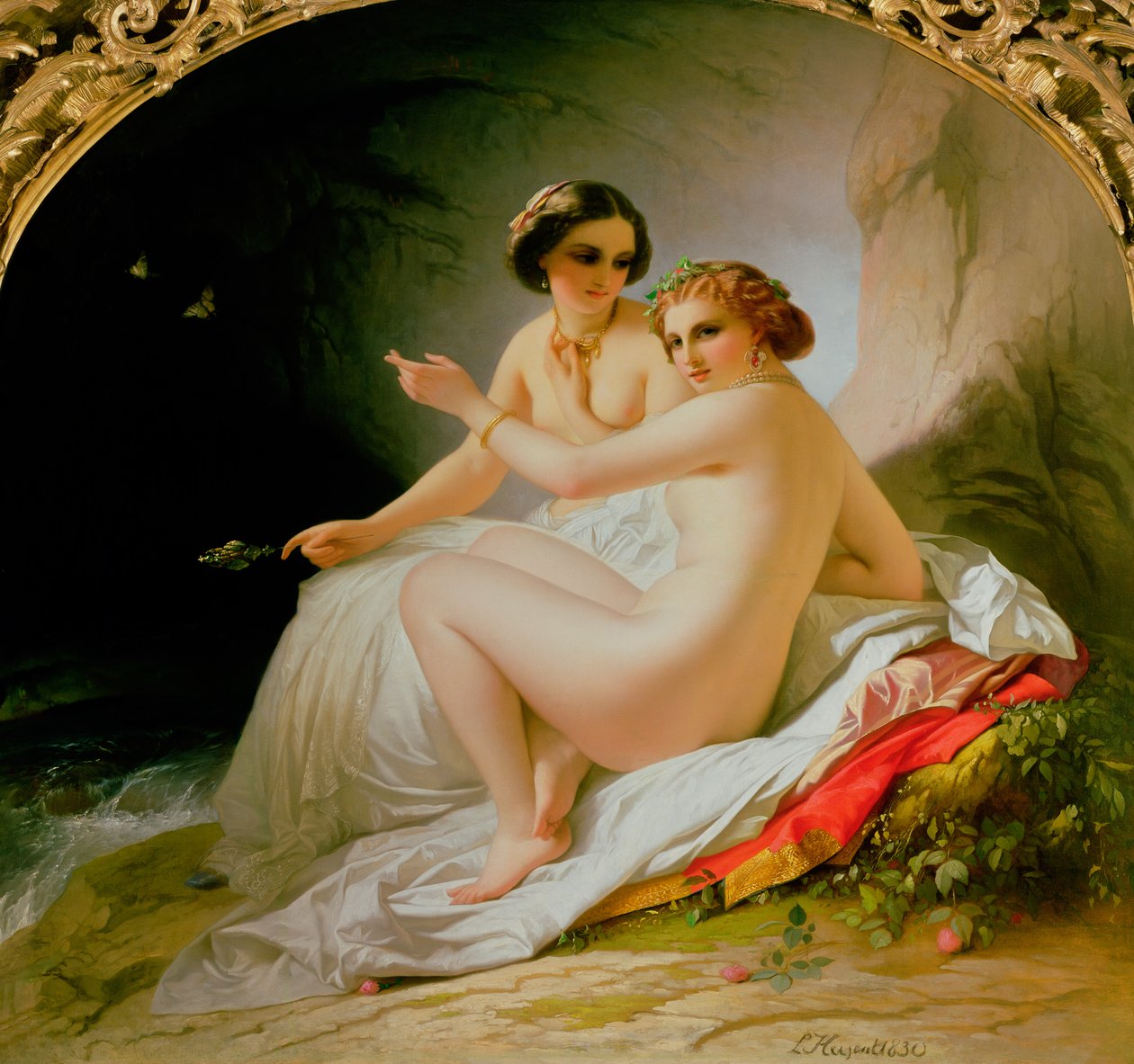 The Baders, 1830 av Louise Marie Jeanne Hersent