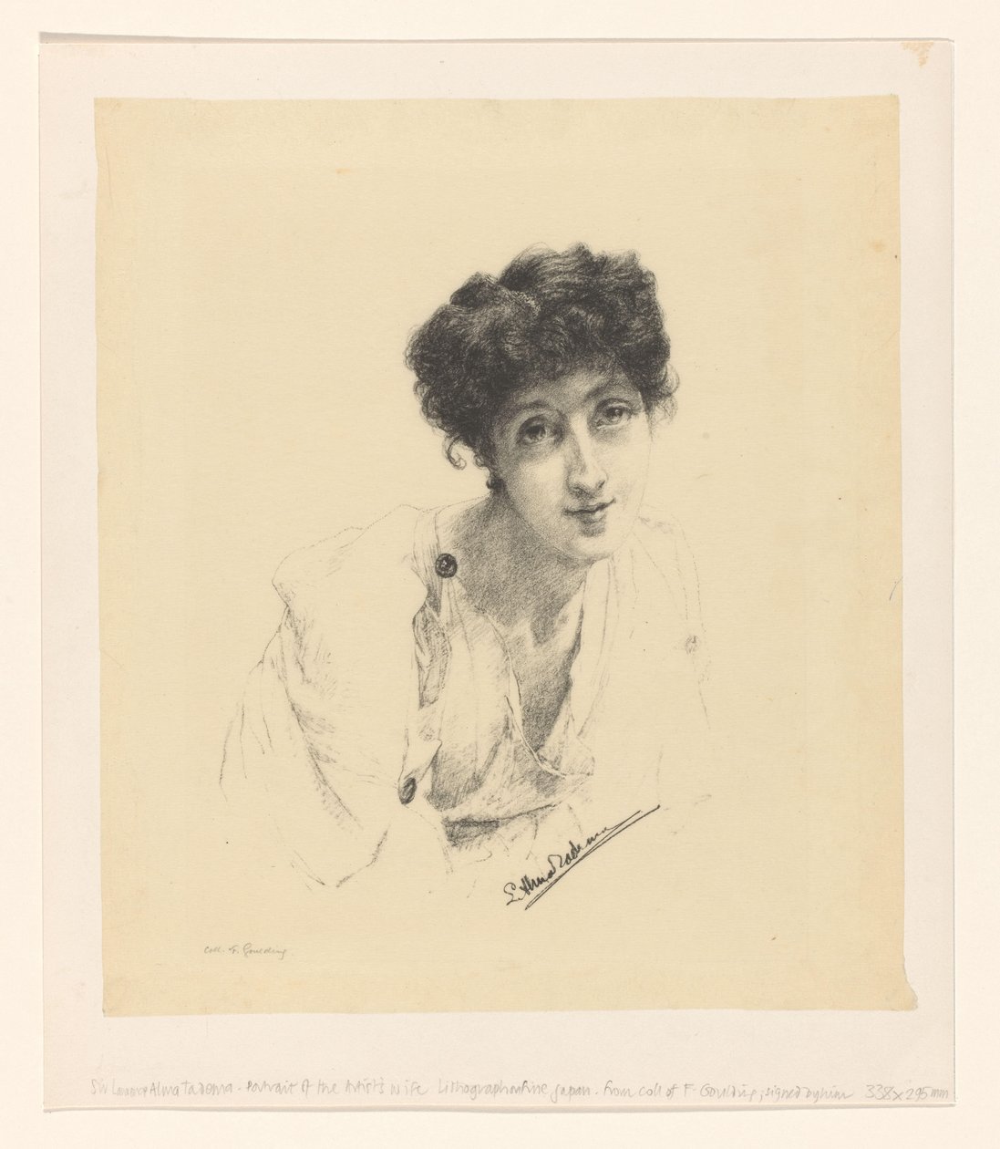 Portrett av Laura Theresa Alma-Tadema av Lourens Alma Tadema