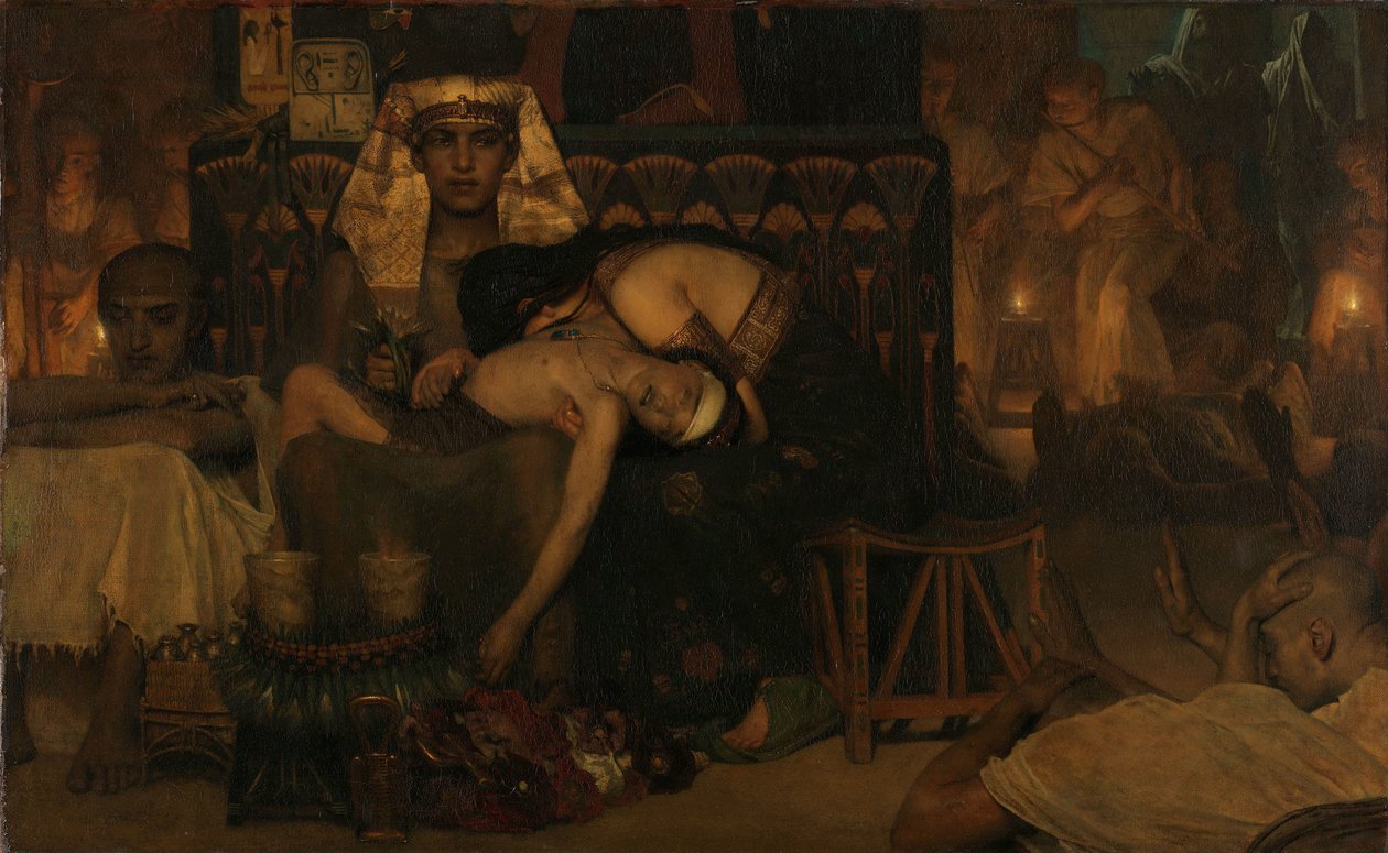 Faraos førstefødte sønns død Faraos førstefødte sønns død av Lourens Alma Tadema
