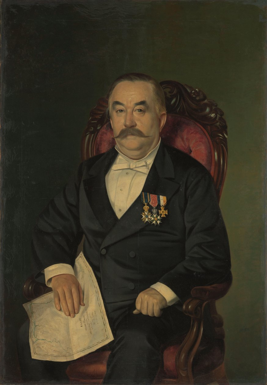 Johan François Adriaan Cateau van Rosevelt (1823-91). Sjef for byggeavdelingen og generalagent for immigrasjon i Surinam av Lovera