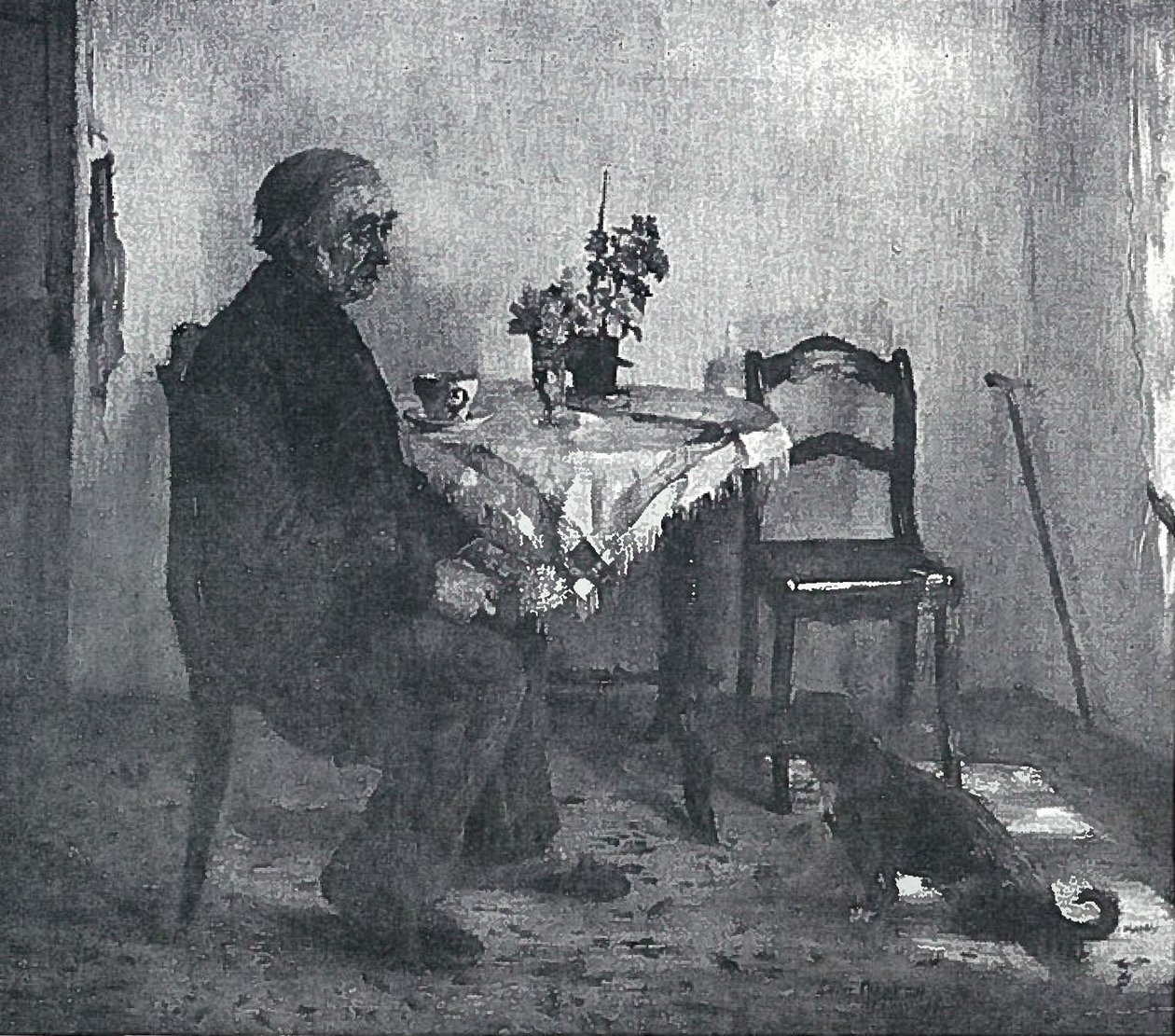 Gubbe i rommet av Lovis Corinth