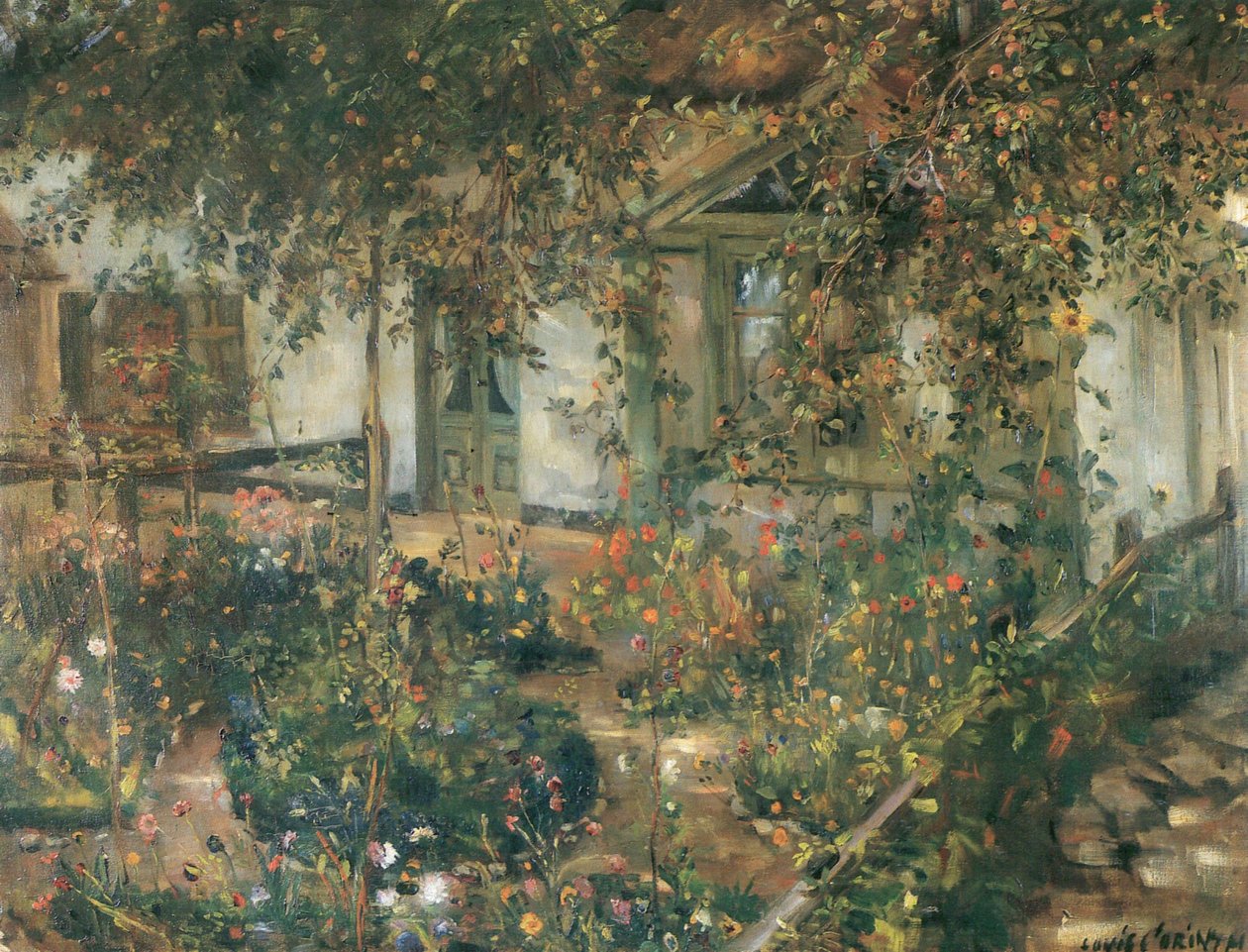 Blomstrende hyttehage av Lovis Corinth