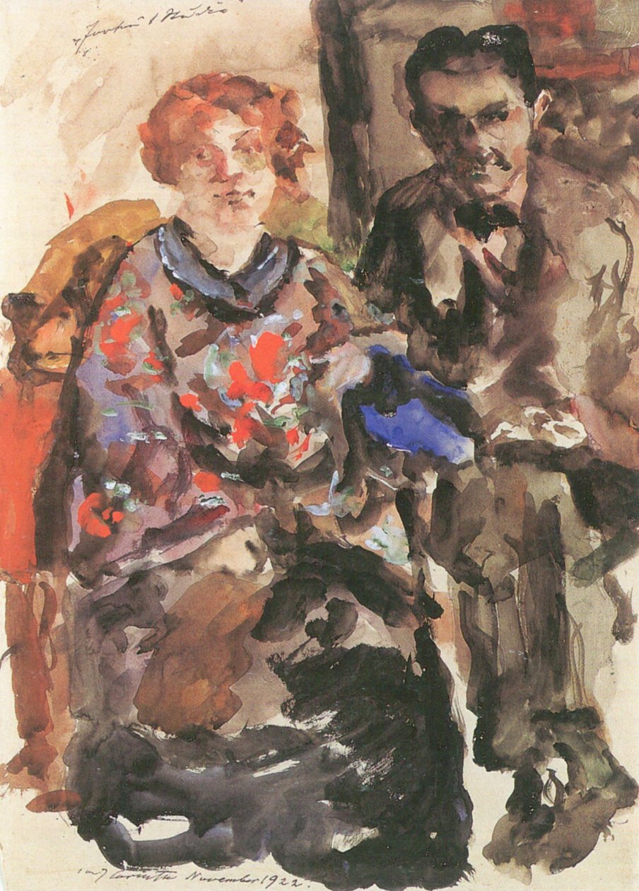 Erich Goeritz og hans kvinner av Lovis Corinth