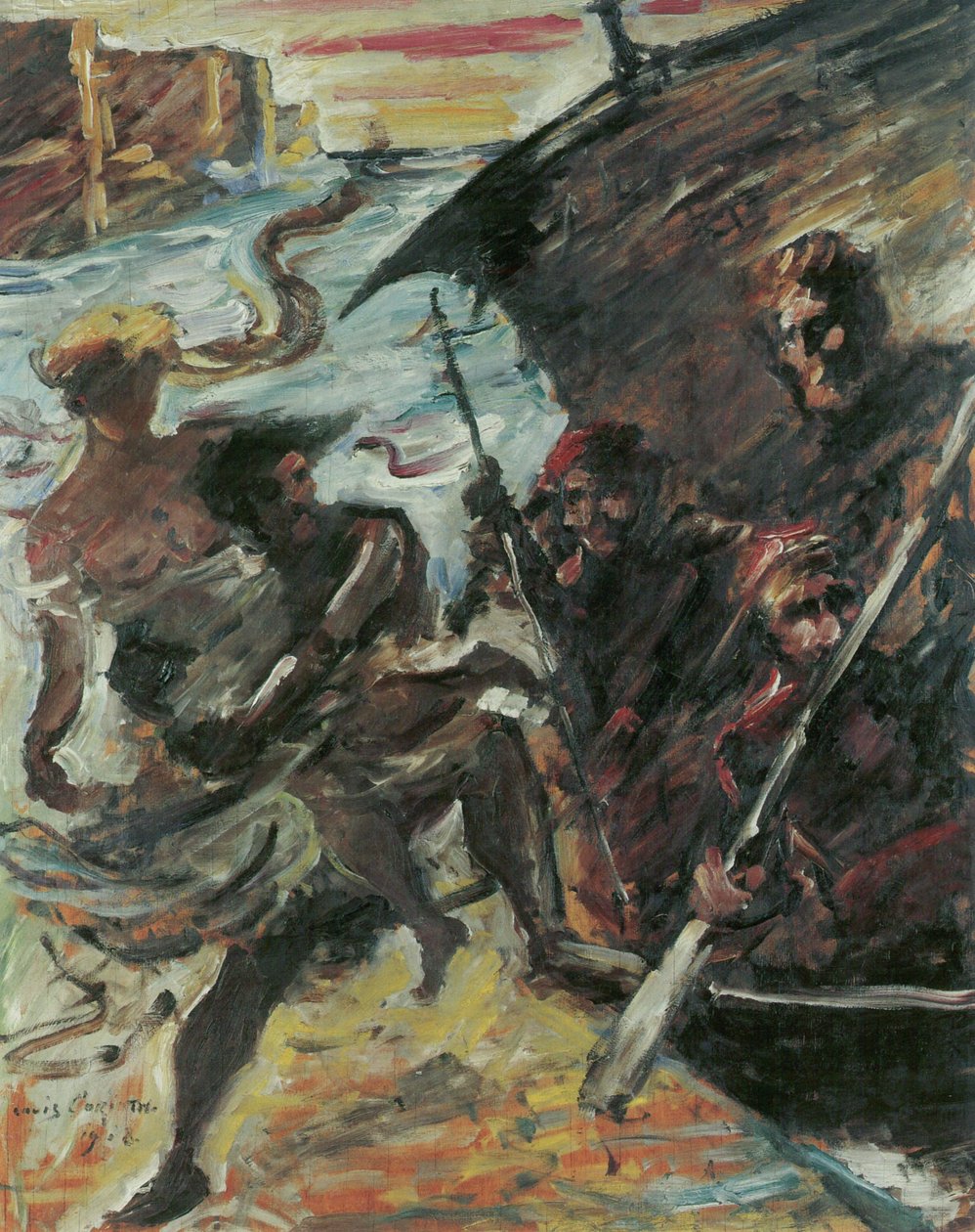 Kvinne ran av Lovis Corinth
