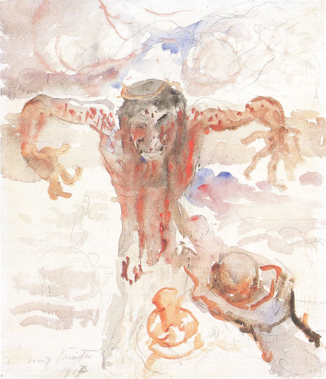 Korsfestet Kristus av Lovis Corinth
