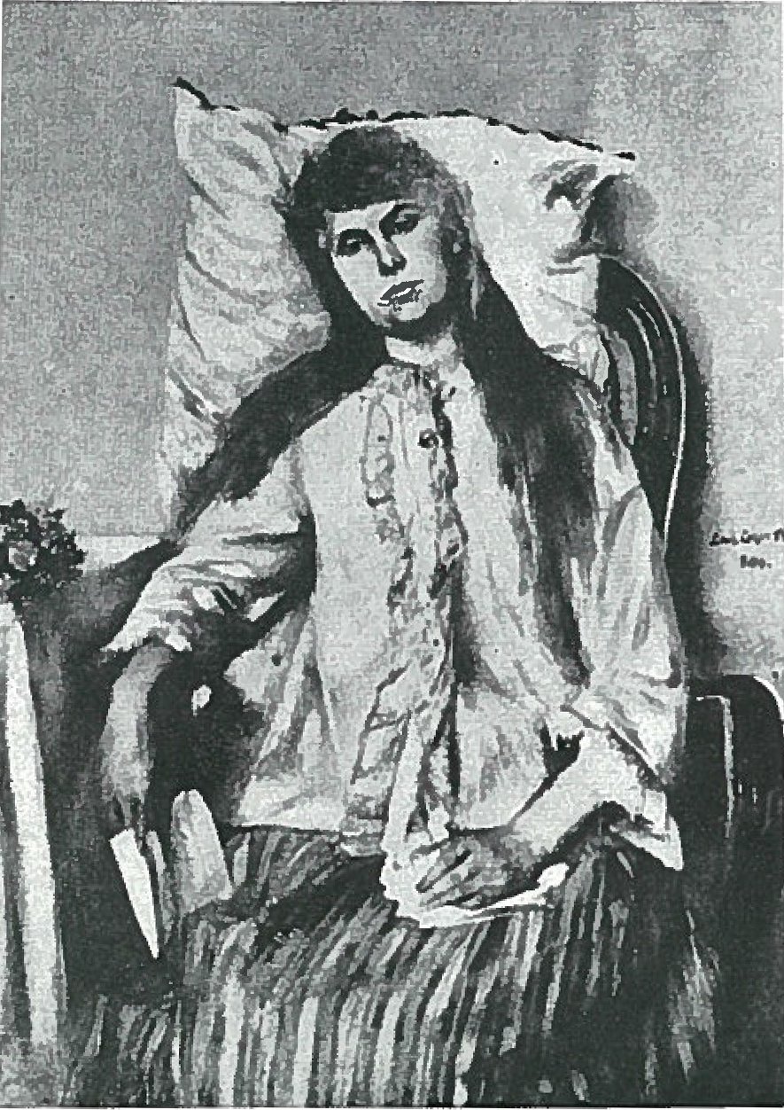 Gjenopprettende jente av Lovis Corinth