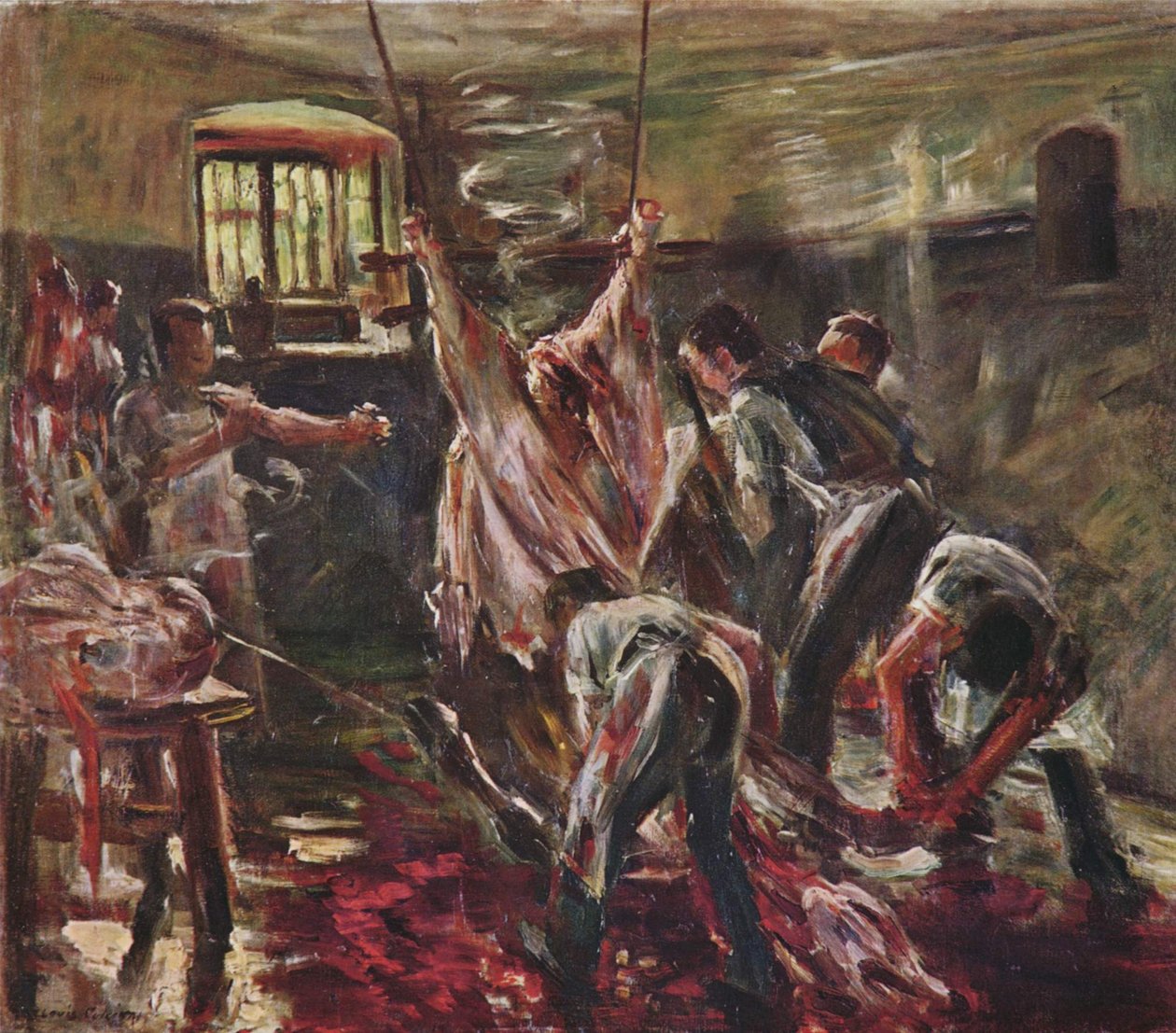 På slakteriet av Lovis Corinth