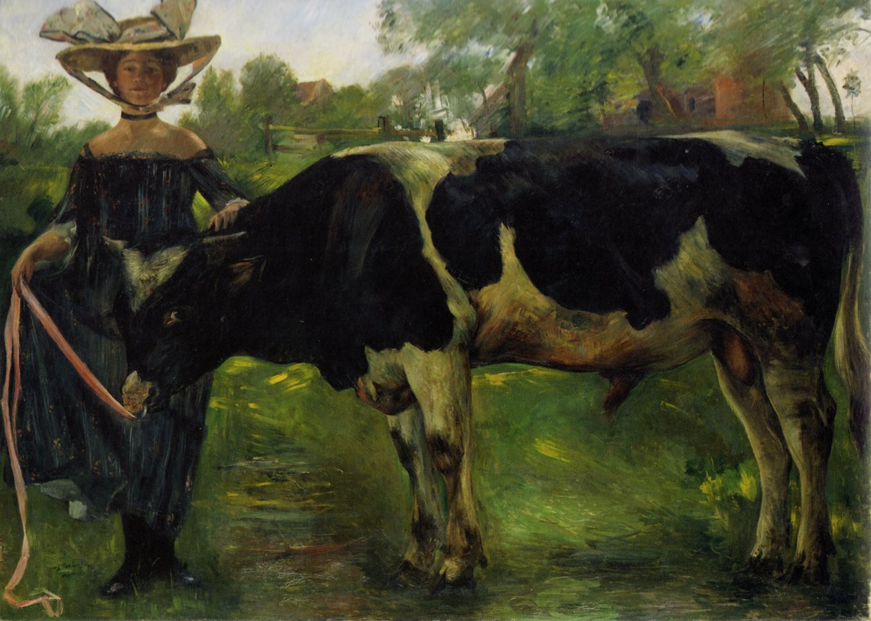 Jente med okser av Lovis Corinth