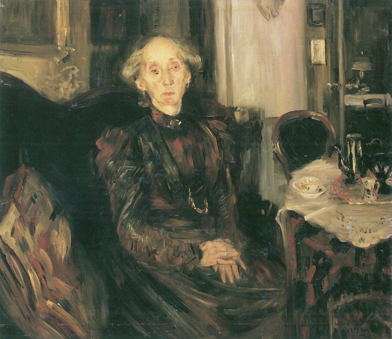 Portrett av moren Rosenhagenn av Lovis Corinth
