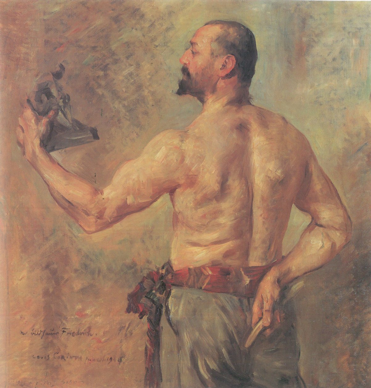 Portrett av billedhuggeren Friedrich av Lovis Corinth