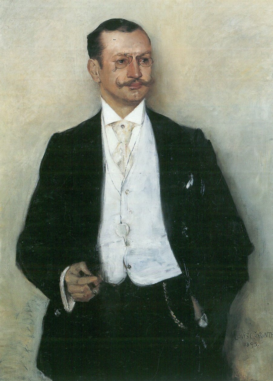 Portrett av maleren Karl Strathmannn av Lovis Corinth