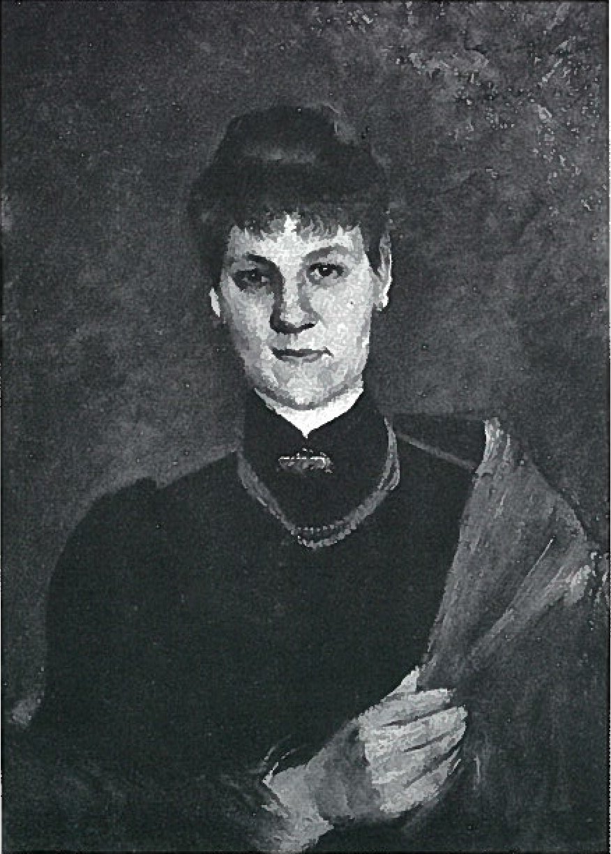 Portrett av en kvinne med korallkjeder av Lovis Corinth
