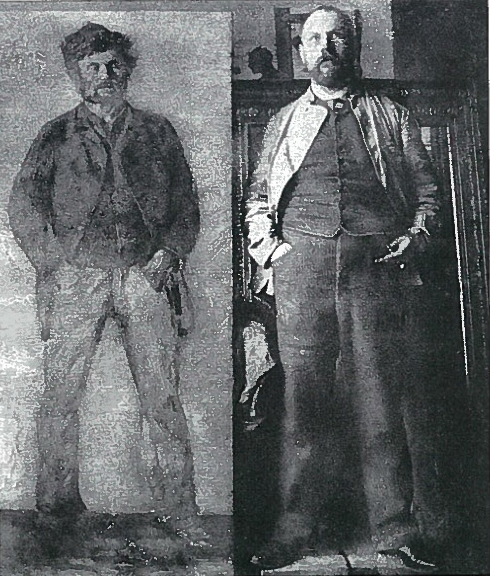 Portrett av en ung mann; rekonstruert fra et studiofotografi fra 1889 av Lovis Corinth