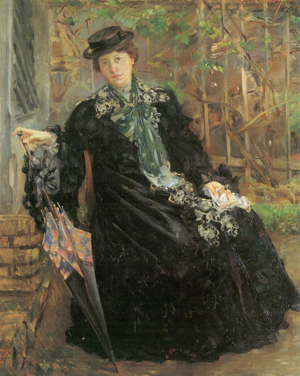 Portrett i svarte strøk av Lovis Corinth