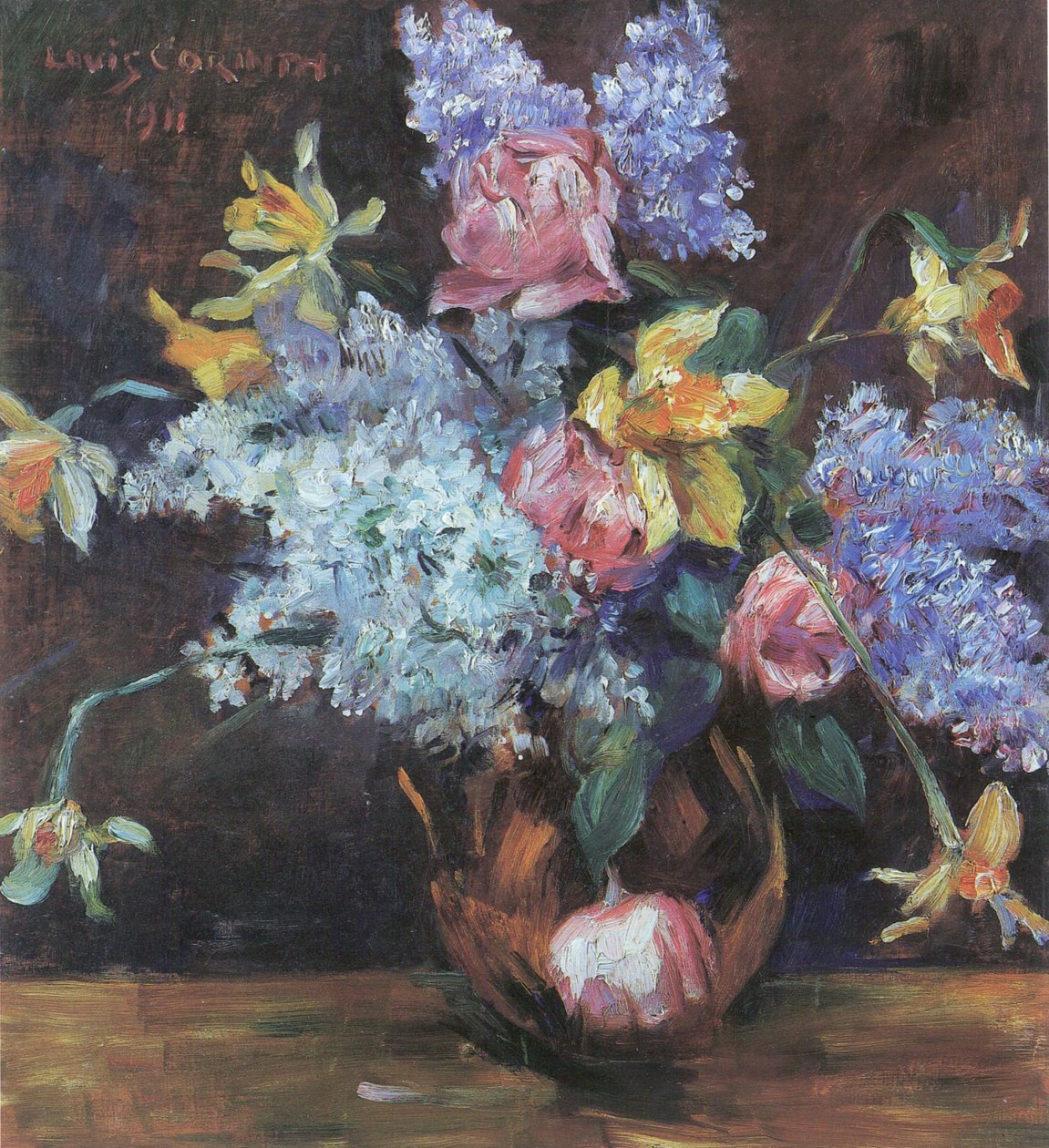 Roser, syriner og påskeliljer av Lovis Corinth