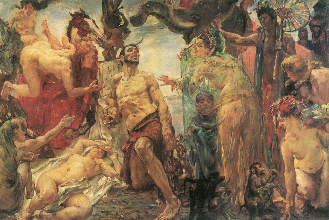 Fristelsen av St.Anthony etter Gustave FlaubertnEnglish: The Temptation of St Anthony after Gustave Flaubertn av Lovis Corinth