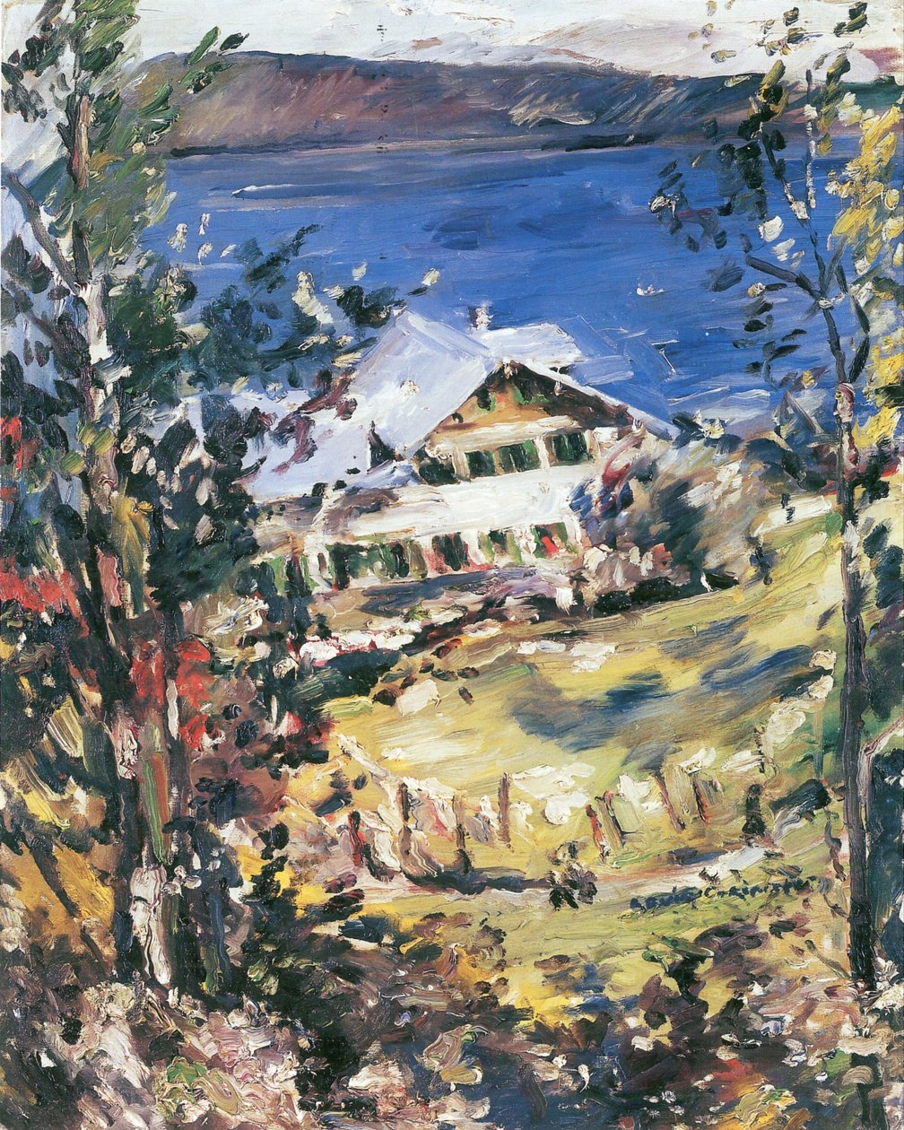 Walchensee, landsted med vaskeområder av Lovis Corinth