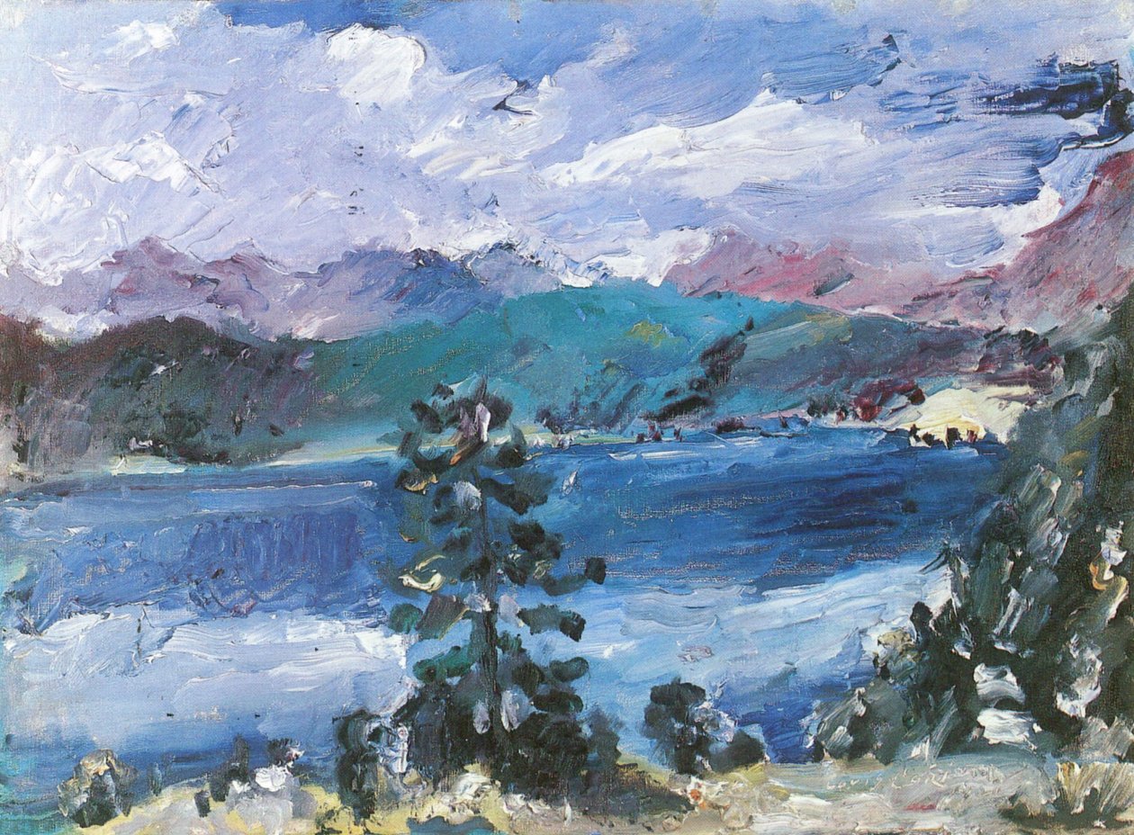 Walchensee med lerk av Lovis Corinth