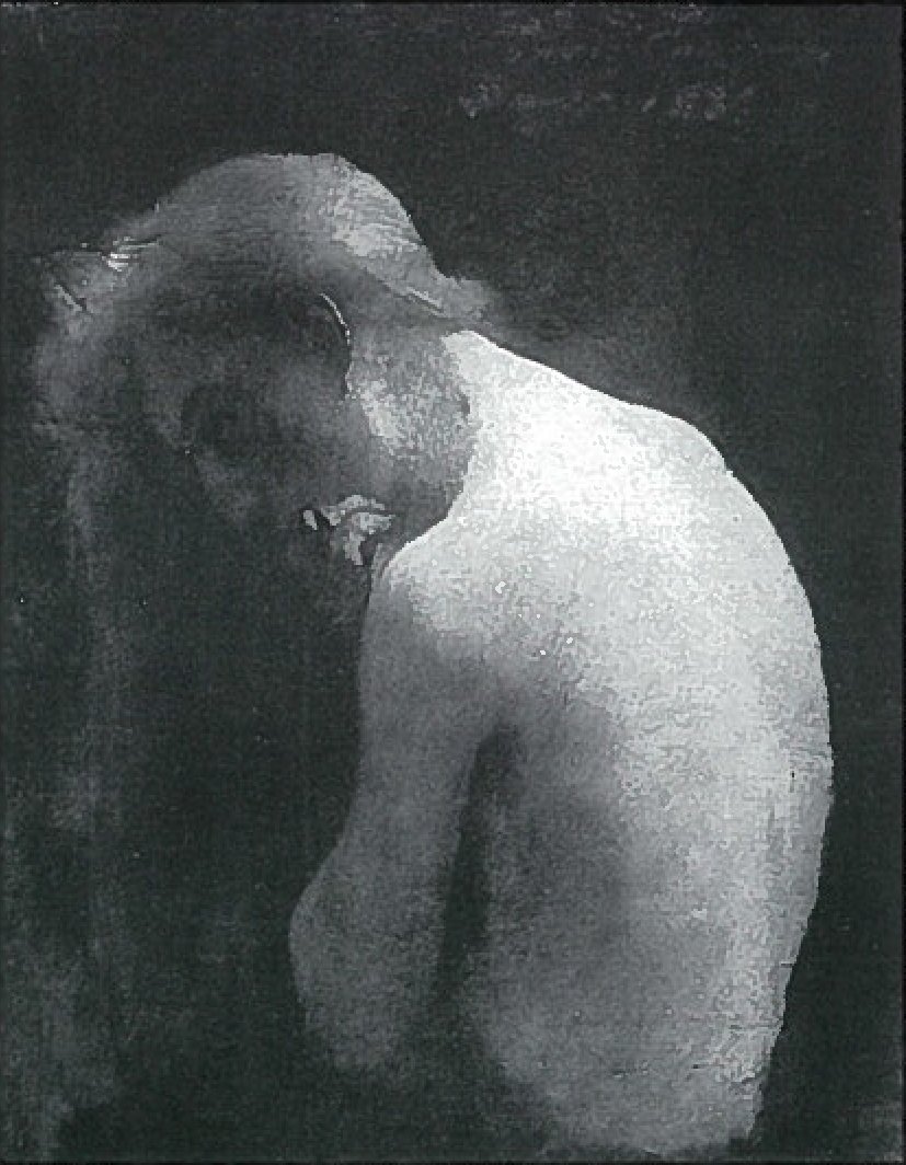 Kvinne semi-naken av Lovis Corinth