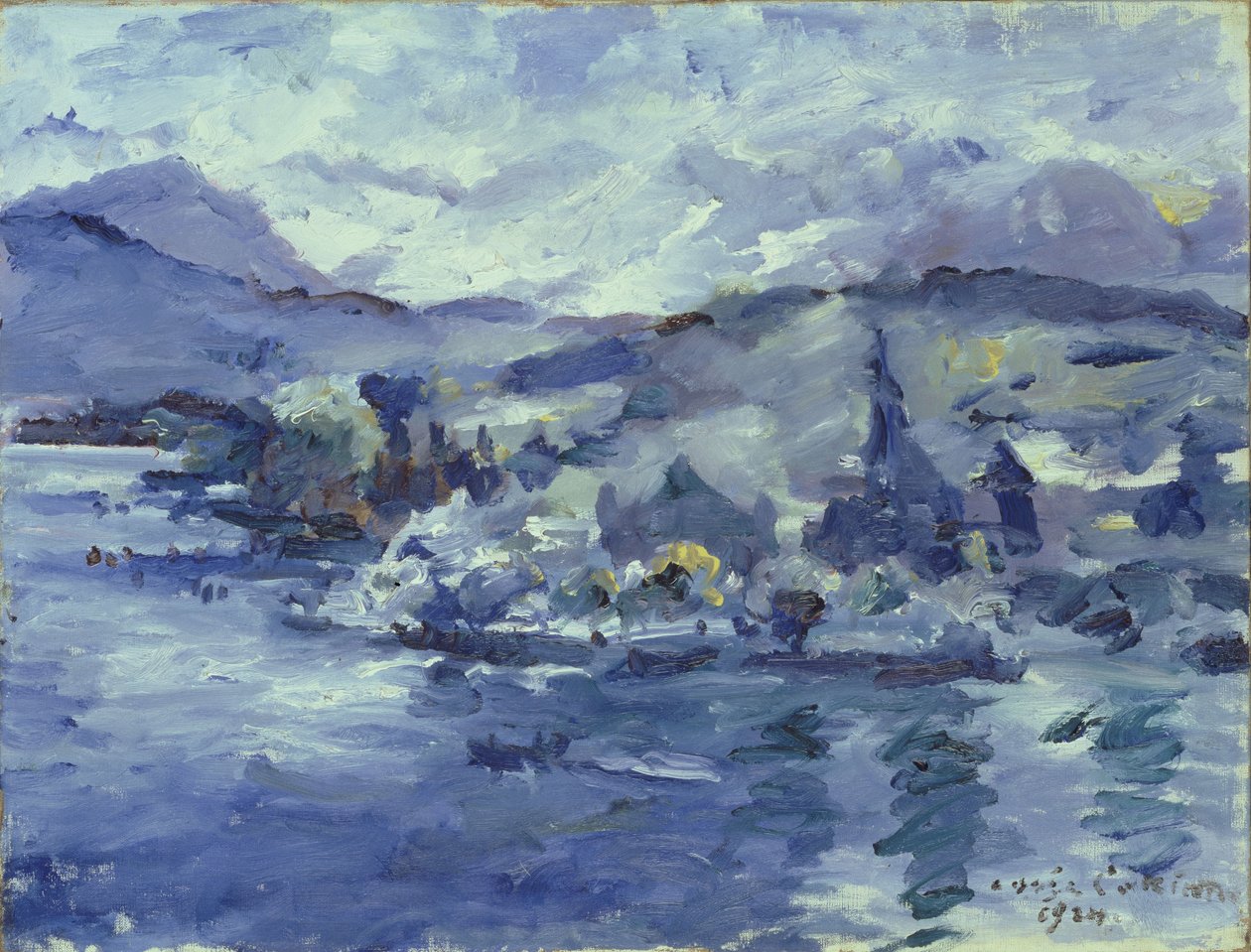 Ettermiddag på Lake Lucerne, 1924 av Lovis Corinth