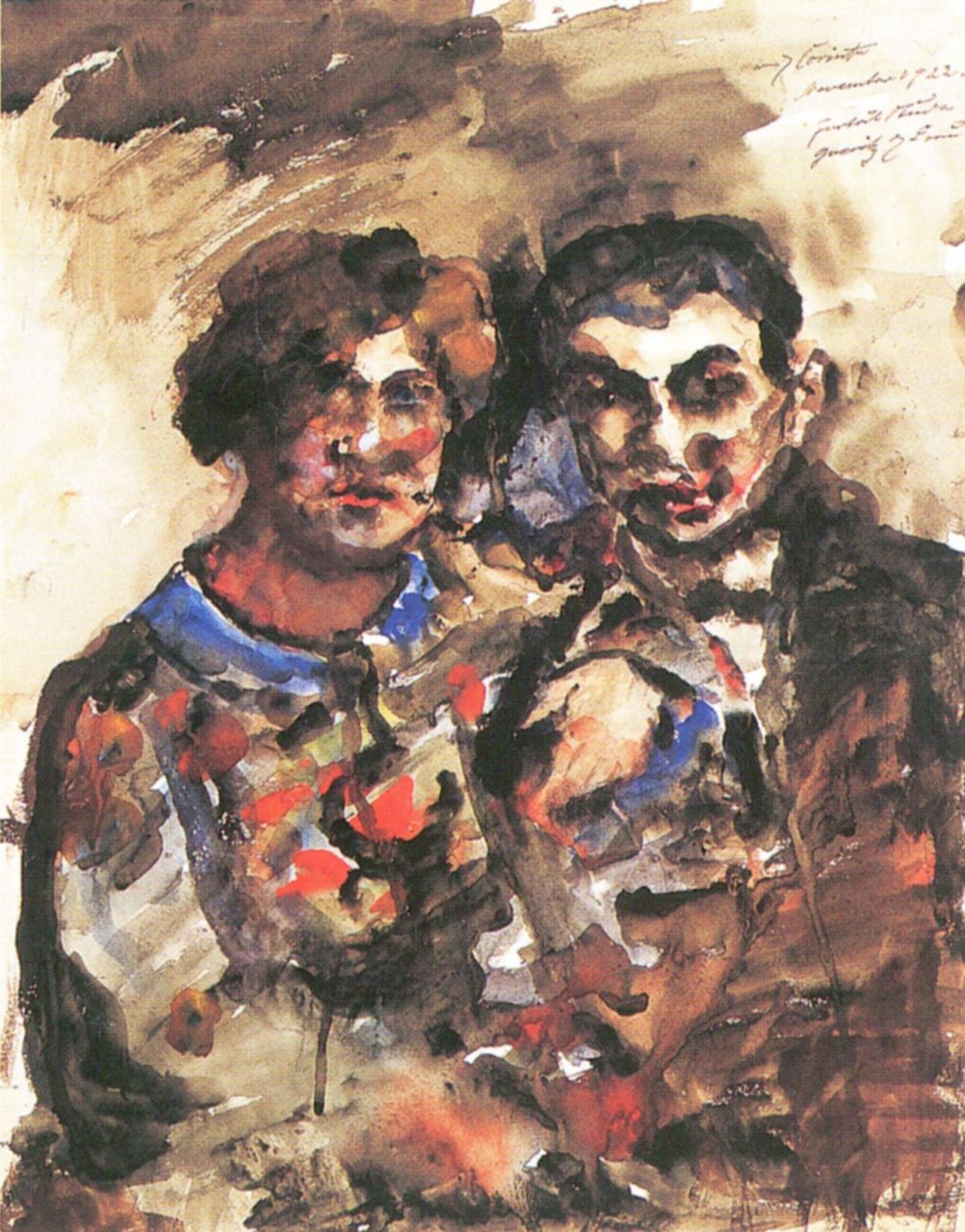 Portrettstudie av Erich Goeritz og kona av Lovis Corinth