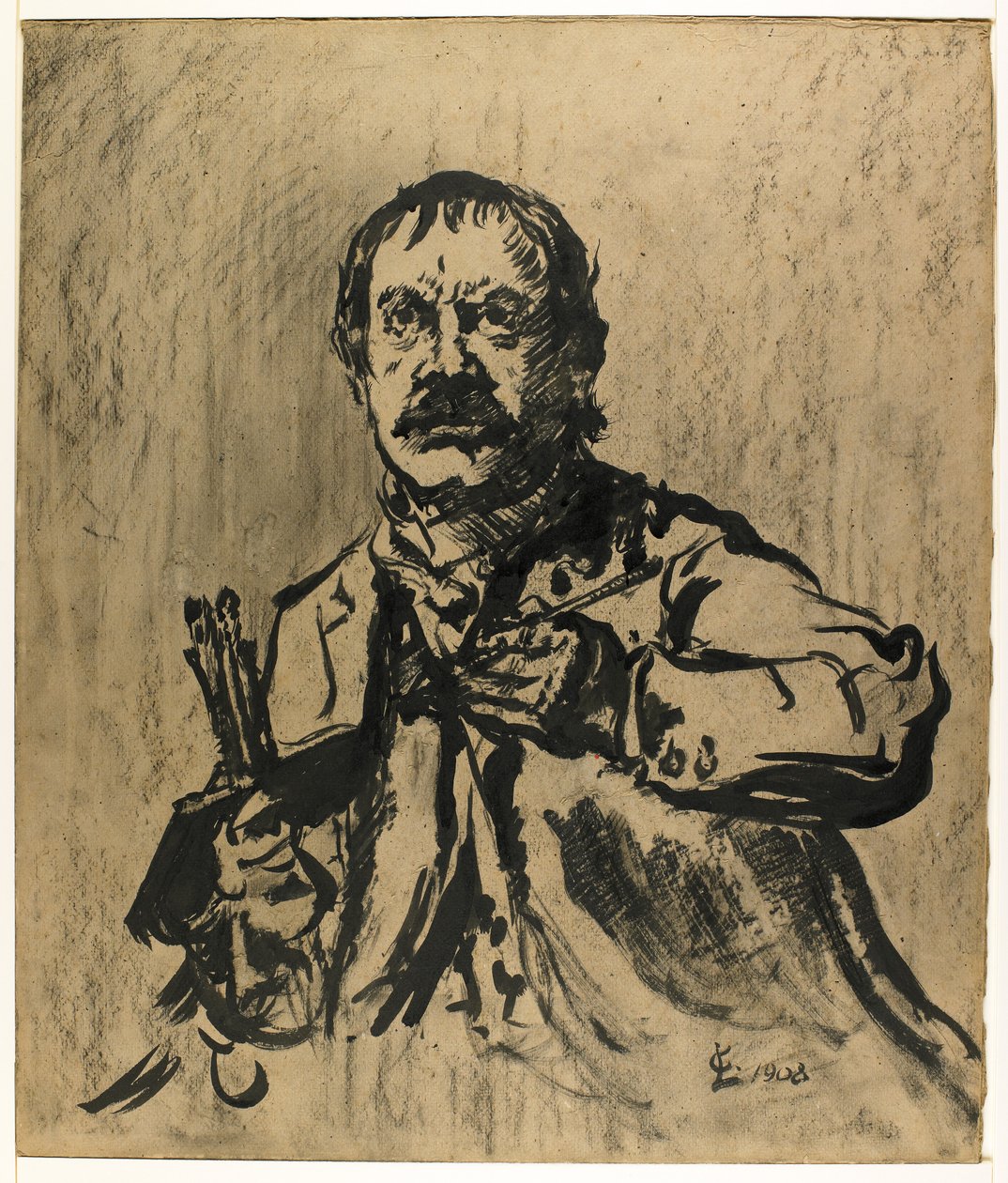 Selvportrett, 1908 av Lovis Corinth