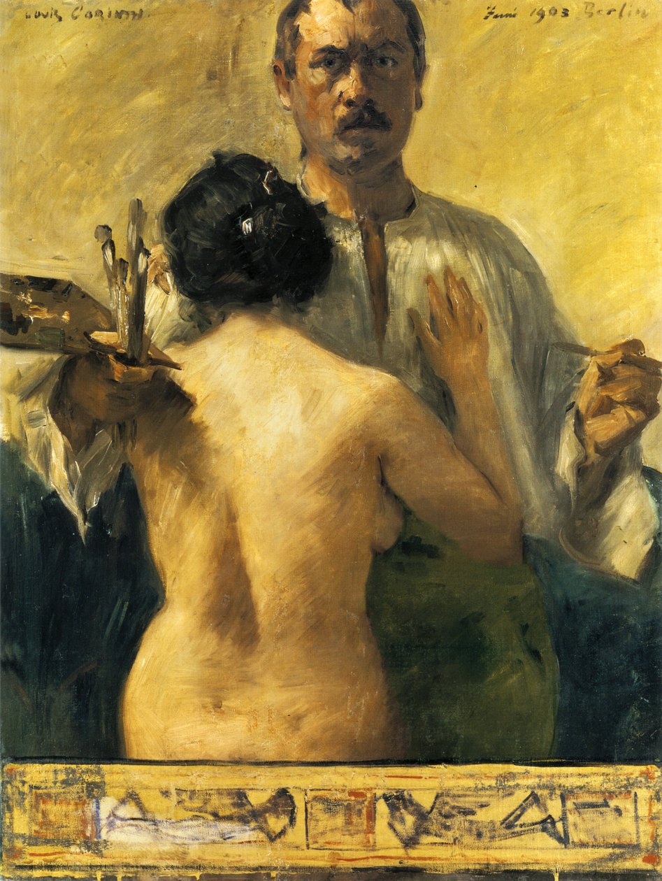 Selvportrett med modell av Lovis Corinth