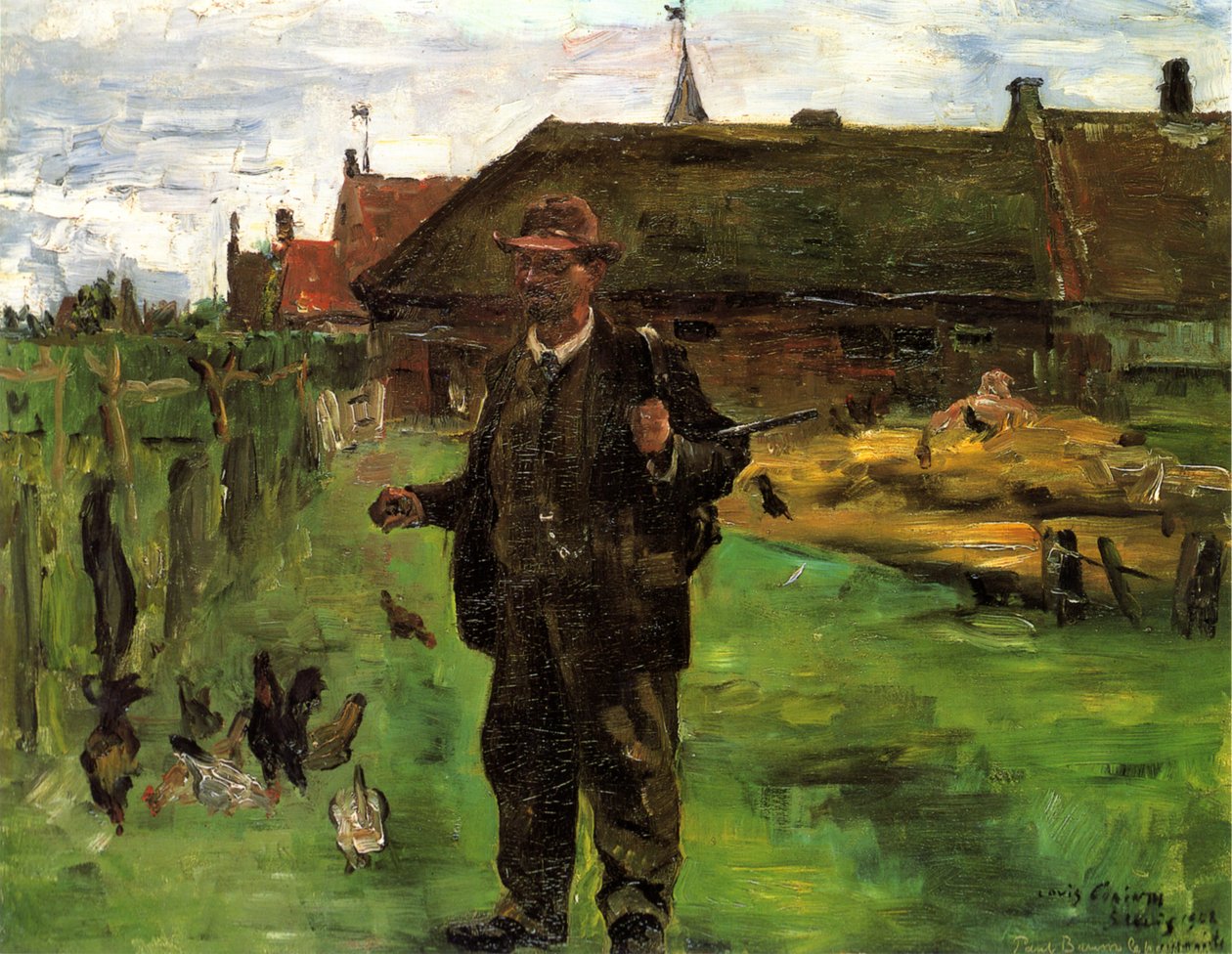 Portrett av maleren Paul Baum i Sluis av Lovis Corinth