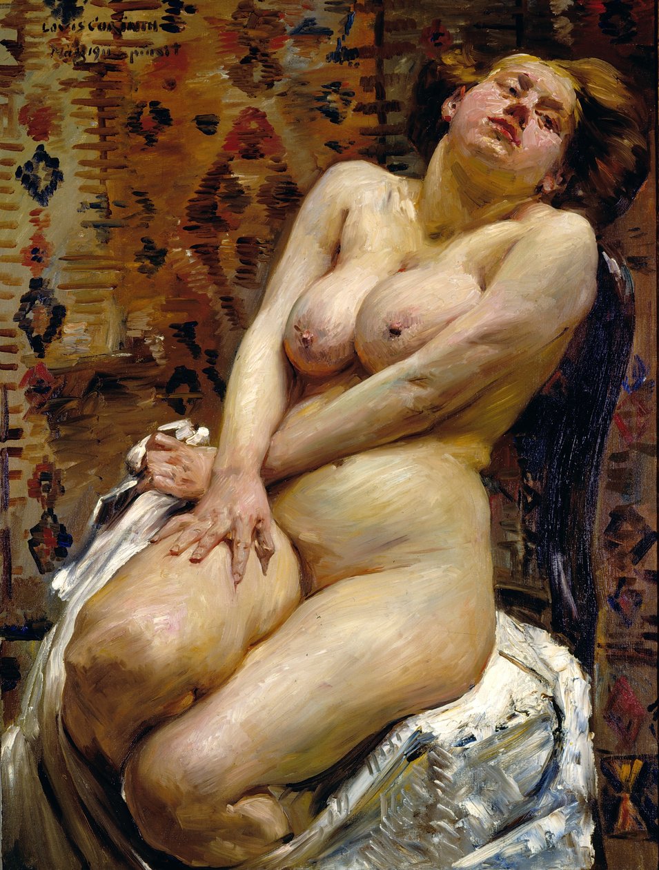 Bestemor, Kvinnelig Naken av Lovis (1858-1925) Corinth