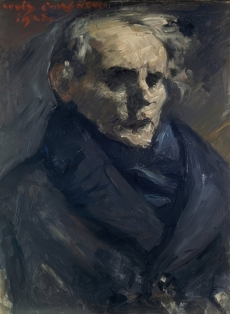 Portrett av maleren Bernt Grönvold. 1923 av Lovis Corinth
