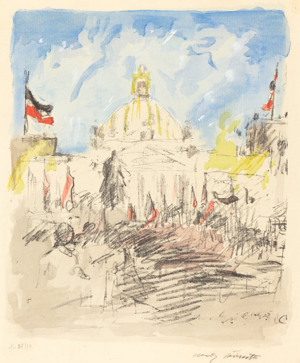 Bismarckfeier (feiring for Bismarck) av Lovis Corinth