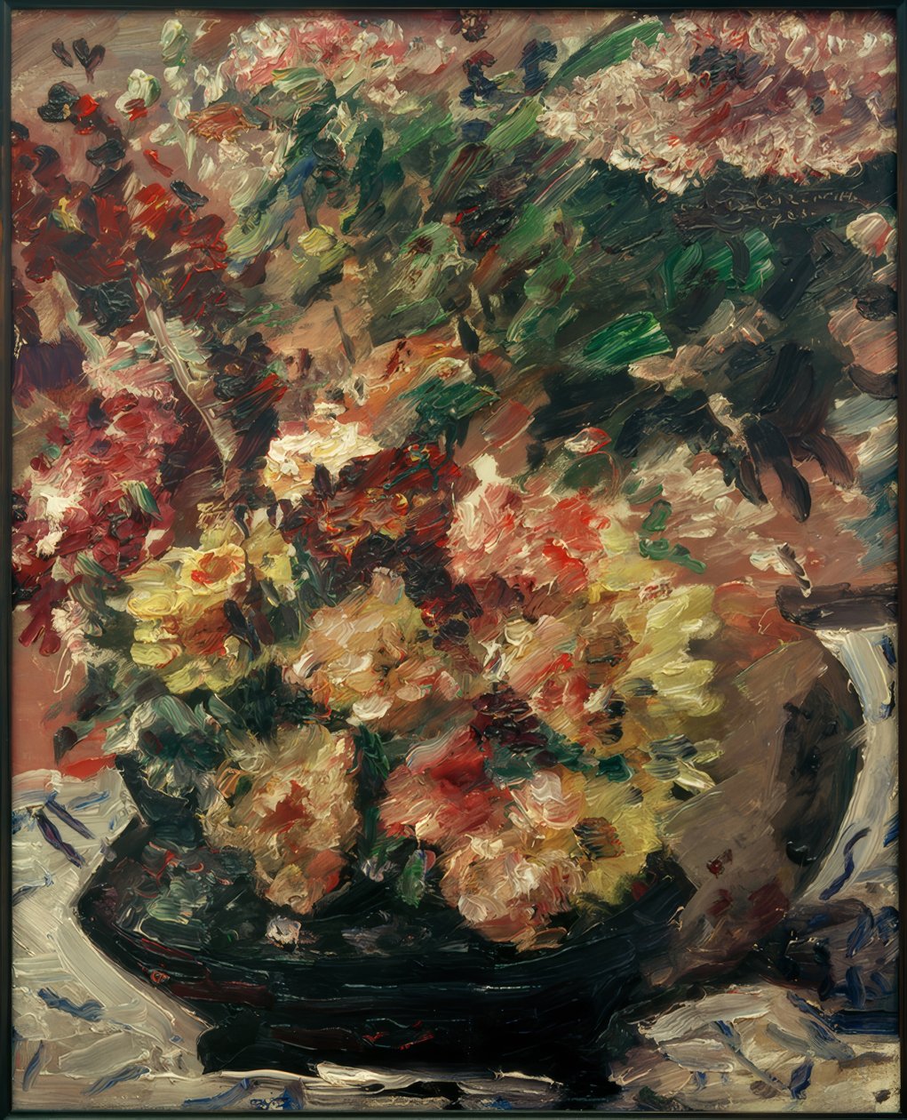 Blomster i en bronsebalje av Lovis Corinth