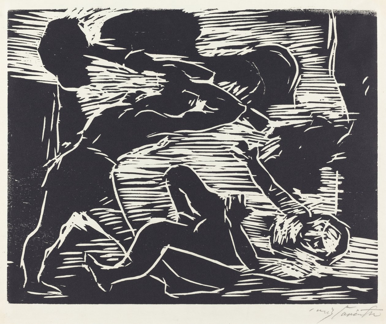 Brodermordet Kain og Abel, 1919. av Lovis Corinth