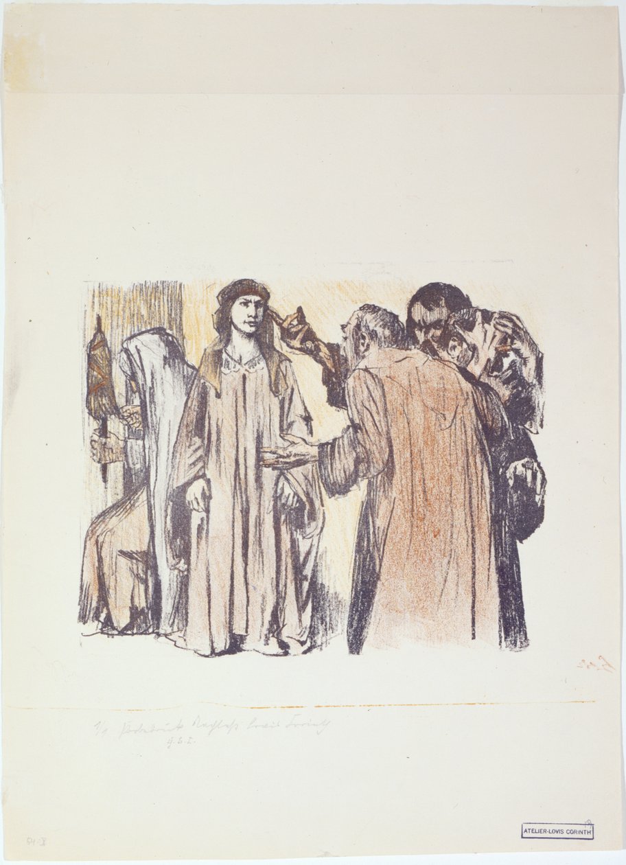 Chambri og Charmi ved Judiths hus av Lovis Corinth