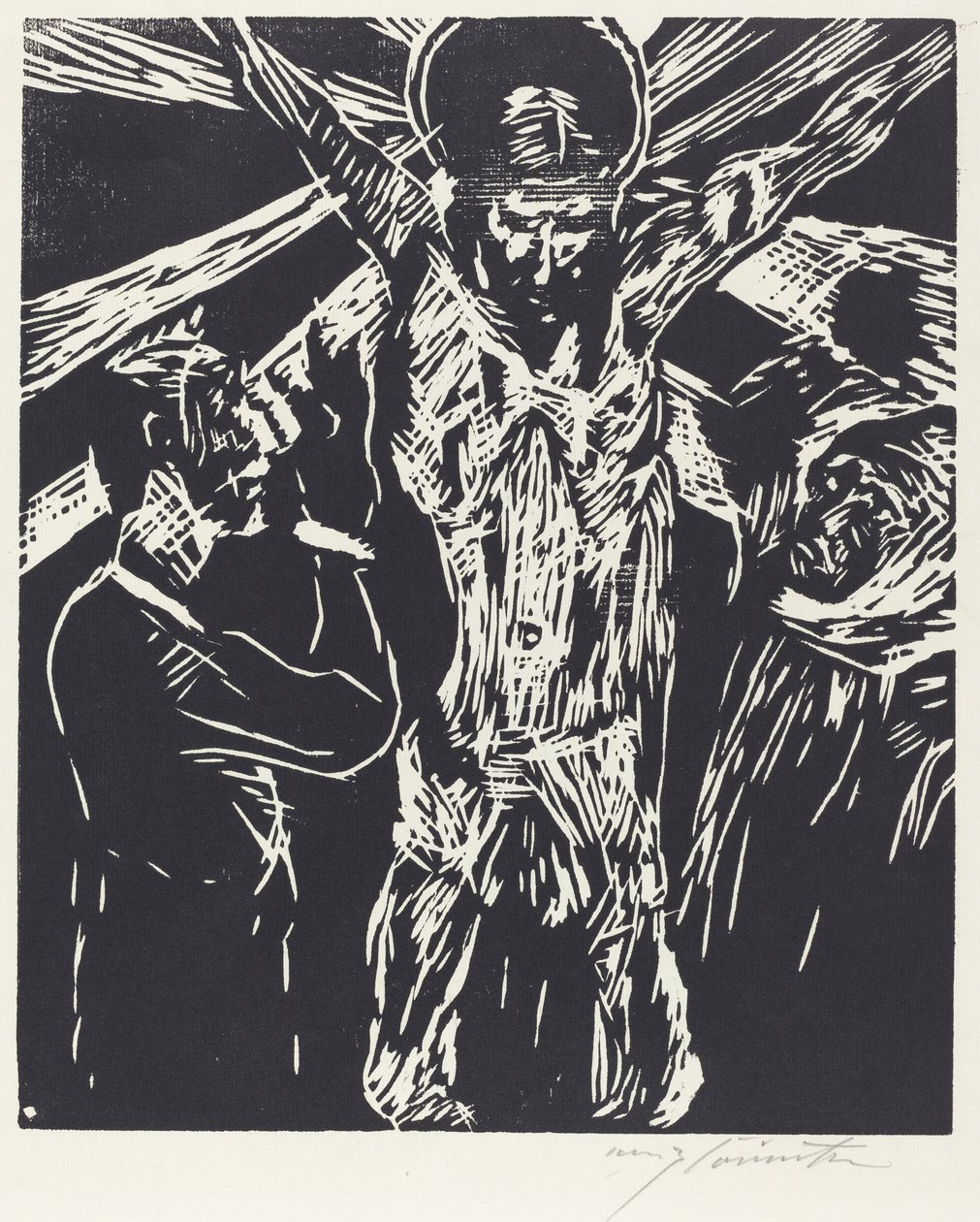 Kristus på korset (Korsfestelsen) av Lovis Corinth