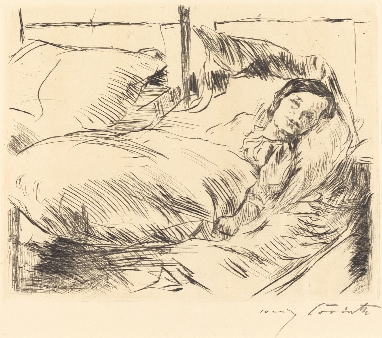Det syke barnet av Lovis Corinth