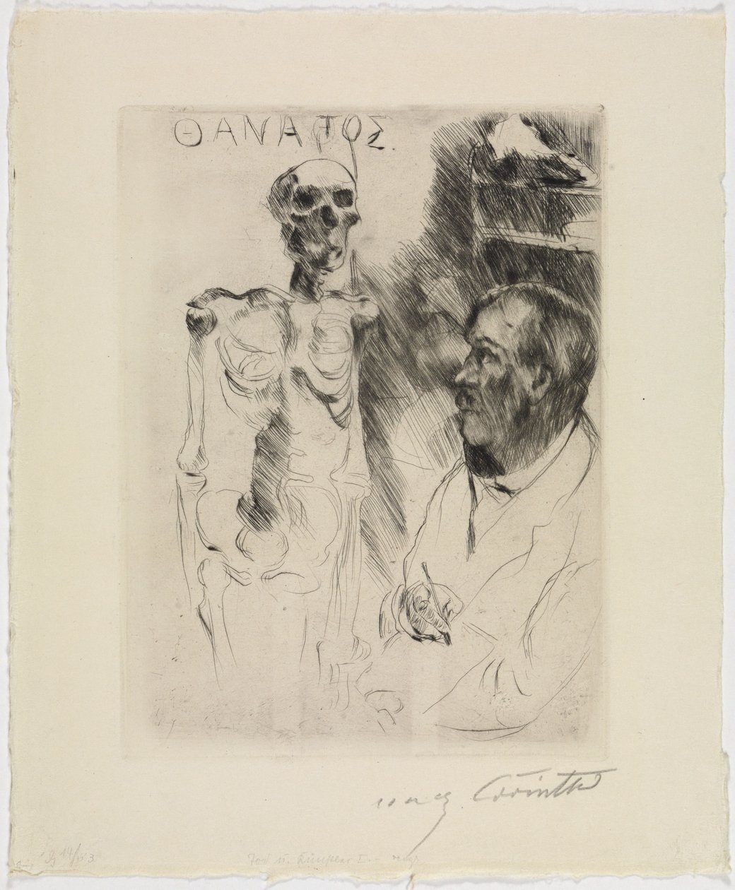 Kunstneren og døden I av Lovis Corinth
